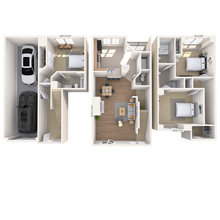 Townhome 3x3.5 1545 SF 422 floor plan